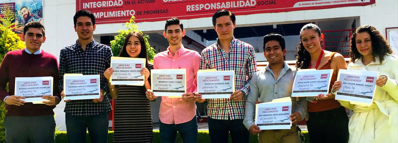 Alumnos de UVM Toluca ganan becas de excelencia para intercambio internacional